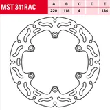 MST 341 RAC Bremsscheibe starr