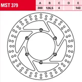 MST 379 Bremsscheibe starr