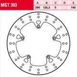 MST 393 brake disc, fixed