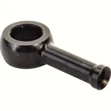 Fitting 10,2 mm, straight black
