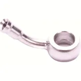 Fitting 10.2 mm, 45° angled, stainless steel