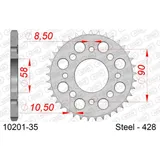 Stahl-Kettenrad AFAM 428 - 35Z Silber 1020135