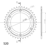 Steel-Rear Sprocket / Chain Wheel Supersprox 520/38t black