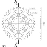 Steel-Rear Sprocket / Chain Wheel Supersprox 520/32t black