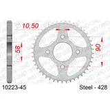 Stahl-Kettenrad AFAM 520 - 42Z Silber 1022142 Stahl-Kettenrad AFAM 520 - 42Z Silber 1022142
