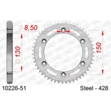 Stahl-Kettenrad AFAM 428 - 39Z Silber 1022339