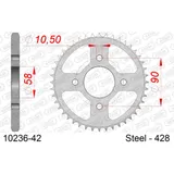 Steel Chain Wheel - Rear Sprocket AFAM 428 - 51t SILVER 1022351 Steel Chain Wheel - Rear Sprocket AFAM 428 - 51t SILVER 1022351