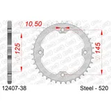 Steel Chain Wheel - Rear Sprocket AFAM 520 - 49t SILVER 1232349