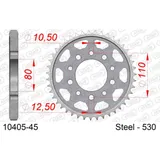 Stahl-Kettenrad AFAM 530 - 38Z Silber 1040138