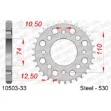 Stahl-Kettenrad AFAM 520 - 46Z Silber 1050146 Stahl-Kettenrad AFAM 520 - 46Z Silber 1050146