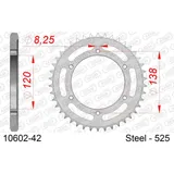 Stahl-Kettenrad AFAM 530 - 44Z Silber 1050844