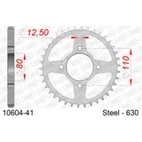 Steel Chain Wheel - Rear Sprocket AFAM 525 - 40t SILVER 1060240
