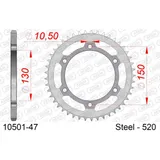 Steel Chain Wheel - Rear Sprocket AFAM 530 - 46t SILVER 1040546