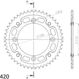 Stealth-Kettenrad Supersprox 420/47Z gold