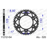Alu Chain Wheel - Rear Sprocket AFAM 520 - 47t Gun Metal 11212+47