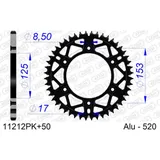 Alu-Kettenrad AFAM 520 - 47Z Silber 11212N47 Alu-Kettenrad AFAM 520 - 47Z Silber 11212N47