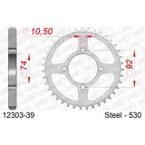 Stahl-Kettenrad AFAM 428 - 49Z Silber 1222249