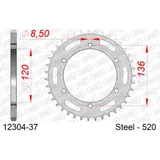 Steel Chain Wheel - Rear Sprocket AFAM 428 - 54t SILVER 1222254