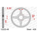 Steel Chain Wheel - Rear Sprocket AFAM 428 - 49t SILVER 1220449