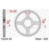 Stahl-Kettenrad AFAM 428 - 53Z Silber 1220453