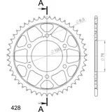 Stahl-Kettenrad Supersprox 428/39Z schwarz 12222-39