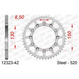 Stahl-Kettenrad AFAM 520 - 37Z Silber 1230437