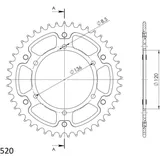 Stealth-Rear Sprocket / Chain Wheel Supersprox 520/41t gold 12304S41