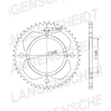 Steel-Rear Sprocket / Chain Wheel Supersprox 520/40t black 12505-40 Steel-Rear Sprocket / Chain Wheel Supersprox 520/40t black 12505-40