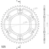 Stealth-Kettenrad Supersprox 525/50Z rot 12606R50