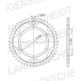 Stahl-Kettenrad Supersprox 532/46Z schwarz