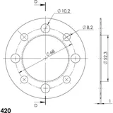 Edge-Disc Supersprox 420/38t green ACD80138GRN Edge-Disc Supersprox 420/38t green ACD80138GRN