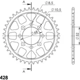 Stahl-Kettenrad Supersprox 428/36Z schwarz 14101-36