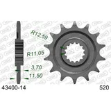 Stahl-Kettenrad AFAM 428 - 46Z Silber 3820046
