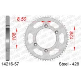 Stahl-Kettenrad AFAM 520 - 51Z Silber 1420351