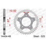 Steel Chain Wheel - Rear Sprocket AFAM 428 - 45t SILVER 1421245