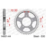 Steel Chain Wheel - Rear Sprocket AFAM 525 - 46t SILVER 1440446