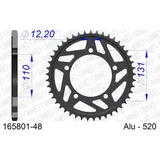 Racing Steel Chain Wheel - Rear Sprocket AFAM 520 - 43t BLACK 164601RLK43