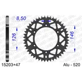 Steel Chain Wheel - Rear Sprocket AFAM 420 - 48t SILVER 14610048