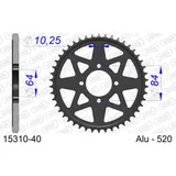 Alu Chain Wheel - Rear Sprocket AFAM 520 - 46t Gun Metal 15203N46
