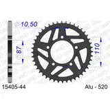 Alu Chain Wheel - Rear Sprocket AFAM 520 - 51t SILVER 15203N51