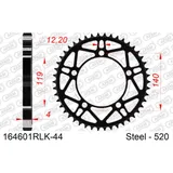 Steel Chain Wheel - Rear Sprocket AFAM 428 - 50t SILVER 1620350
