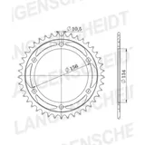 Stahl-Kettenrad Supersprox 520/41Z schwarz 16300-41
