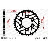 Stahl-Kettenrad AFAM 520 - 44Z Silber 1660044