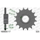 Steel Chain Wheel - Rear Sprocket AFAM 530 - 44t SILVER 1660344