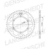 Alu-Kettenrad Esjot 520 - 45Z gold/silber