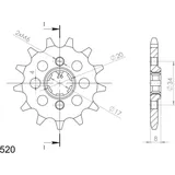 Front Sprocket Supersprox 520/13t 20306-13