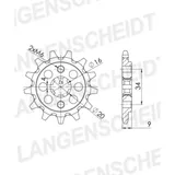 Front Sprocket Supersprox 520/11t 20451-11