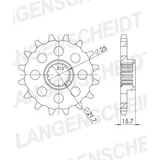 Front Sprocket Supersprox 525/14t 24508-14