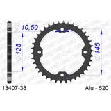 Alu Chain Wheel - Rear Sprocket AFAM 520 - 47t Gun Metal 13323+47