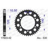 Alu-Kettenrad AFAM 420 - 47Z Silber 17107N47 Alu-Kettenrad AFAM 420 - 47Z Silber 17107N47